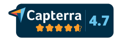 Capterra badge showing 4.7 score out of 5 for Rinkel